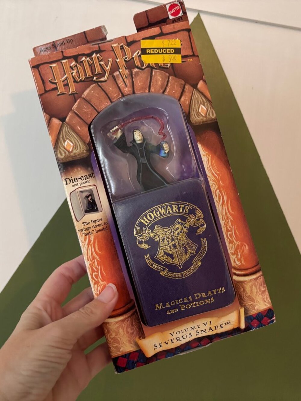 NWT! Mattel Vintage Harry Potter Die-Cast Severus Snape and Potions Book